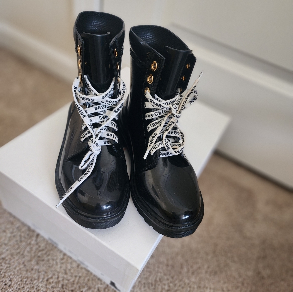 See by Chloe Rainboots